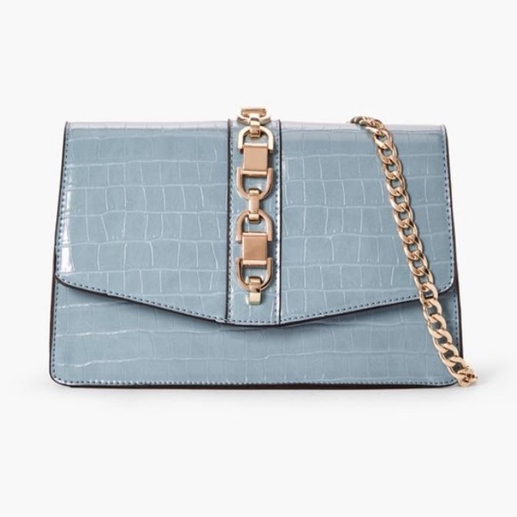 Blue Croc crossbody elegant bag - Picture 5 of 5